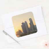 Sonnenuntergang über Doha, Qatar Aufkleber (Umschlag)