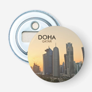 Sonnenuntergang über Doha, Qatar Textfeld Flaschenöffner