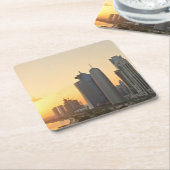 Sonnenuntergang über Doha, Qatar Untersetzer (angewinkelt)