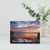 Sonnenuntergang über Dora Florida Foto Kunst Postkarte (Stehend Vorderseite)