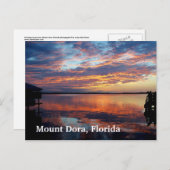 Sonnenuntergang über Dora Florida Foto Kunst Postkarte (Vorne/Hinten)
