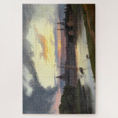 Sonnenuntergang über Dresden Puzzle (Vertikal)