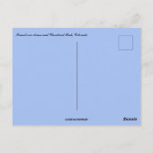 Sonnenuntergang über Dünen und Cleveland Peak Colo Postkarte (Rückseite)