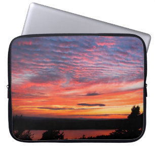 Sonnenuntergang über Eagle Seeacadia-Nationalpark Laptopschutzhülle