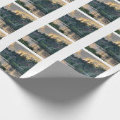 Sonnenuntergang über einem Fluss Geschenkpapier (Ecke)