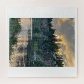 Sonnenuntergang über einem Fluss Puzzle (Horizontal)