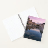 Sonnenuntergang über einem kleinen Kanal in Cospic Notizblock (Innenseite)