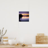 Sonnenuntergang über einem See Poster (Küche)
