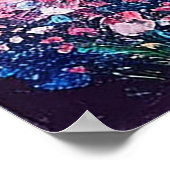 Sonnenuntergang über einem Serenbach Poster (Ecke)