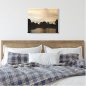 Sonnenuntergang über einem Teich Leinwanddruck (Insitu (Schlafzimmer))