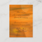 Sonnenuntergang über einer Dock-Hochzeit Begleitkarte (Rückseite)