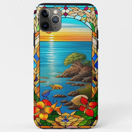 Sonnenuntergang über einer felsigen Küste Case-Mate iPhone Hülle (Rückseite)