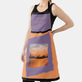 Sonnenuntergang über einer Küstenstadt - Kunst-Sch Schürze (InSitu)