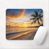Sonnenuntergang über einer tropischen Insel Mousepad (Mit Mouse)
