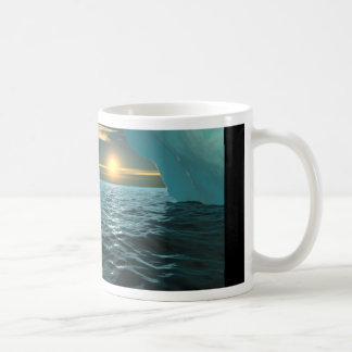 Sonnenuntergang über Eis Kaffeetasse