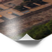 Sonnenuntergang über Florenz, Italien Fotodruck (Ecke)