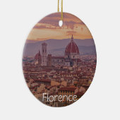 Sonnenuntergang über Florenz, Italien Keramik Ornament (Rechts)