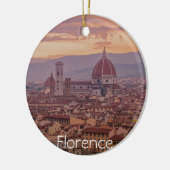 Sonnenuntergang über Florenz, Italien Keramik Ornament (Links)