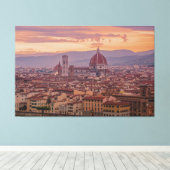 Sonnenuntergang über Florenz, Italien Leinwanddruck (Insitu (Holzboden))
