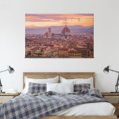 Sonnenuntergang über Florenz, Italien Leinwanddruck (Insitu (Schlafzimmer))