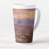 Sonnenuntergang über Florenz, Italien Milchtasse (Rechte Ecke)