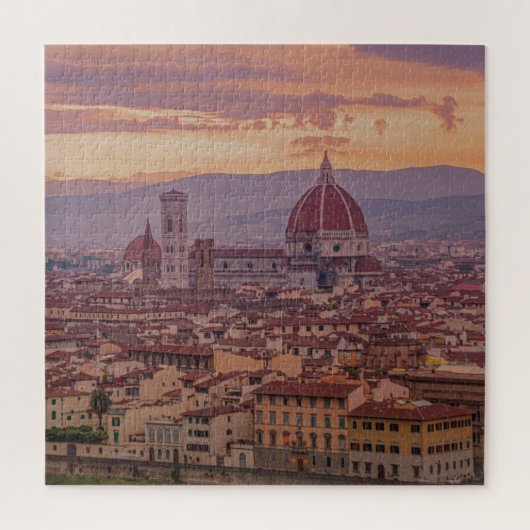 Sonnenuntergang über Florenz, Italien Puzzle (Vertikal)