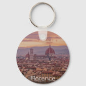 Sonnenuntergang über Florenz, Italien Schlüsselanhänger (Vorderseite)