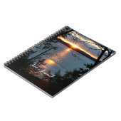 Sonnenuntergang über Forest Lake SpirituosenNotebo Notizblock (Linke Seite)