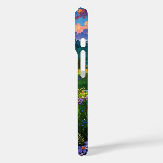 Sonnenuntergang über Frühlingshügel Case-Mate iPhone Hülle (Rückseite / Links)