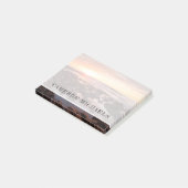 Sonnenuntergang über Gezeiten Post-it Klebezettel (angewinkelt)