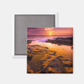 Sonnenuntergang über Gezeitenpools, Hawaii Magnet (Vorderseite/Rückseite)