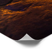 Sonnenuntergang über Gezeitenpools, Hawaii Poster (Ecke)