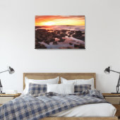 Sonnenuntergang über Gezeitenpools Leinwanddruck (Insitu (Schlafzimmer))