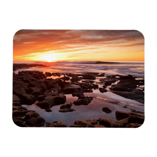 Sonnenuntergang über Gezeitenpools Magnet (Horizontal)