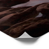 Sonnenuntergang über Gezeitenpools Poster (Ecke)