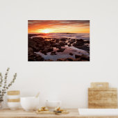 Sonnenuntergang über Gezeitenpools Poster (Küche)
