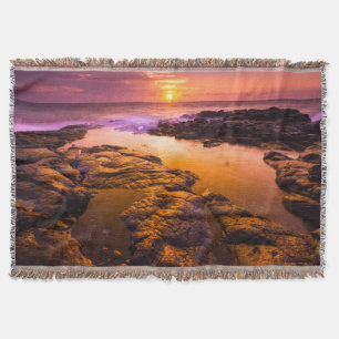 Sonnenuntergang über Gezeitentümpeln, Hawaii Decke
