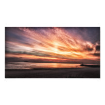 Sonnenuntergang über Girvan Beach, Ayrshire Schott