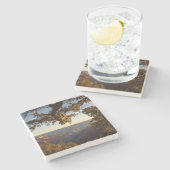 Sonnenuntergang über Grand Canyon Steinuntersetzer (Seitenansicht)