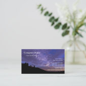 Sonnenuntergang über Hügel Visitenkarte (Stehend Vorderseite)