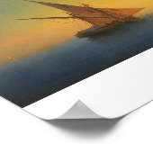 Sonnenuntergang über Ischia Ivan Aivazovsky Gewäss Poster (Ecke)