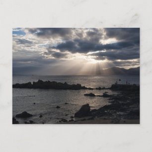 Sonnenuntergang über Lanzarote Postkarte