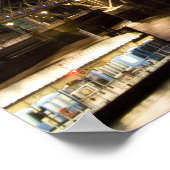 Sonnenuntergang über London Eye & Parliament Poster (Ecke)