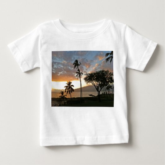 Sonnenuntergang über Maalaea Bucht, Maui Baby T-shirt (Vorderseite)