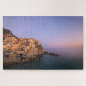 Sonnenuntergang über Manarola Dorf in Cinque Terre Puzzle (Horizontal)