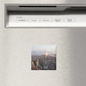 Sonnenuntergang über Manhattan Magnet (In Situ (Geschirrspüler))