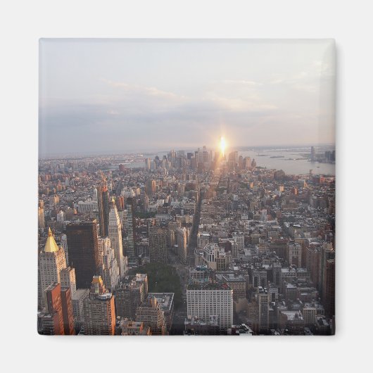 Sonnenuntergang über Manhattan Magnet (Vorne)