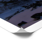 Sonnenuntergang über McMurdo Sound, Antarktis Poster (Ecke)