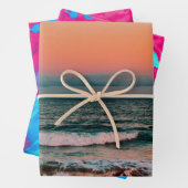 Sonnenuntergang über Meer Geschenkpapier Set (Beispiel)