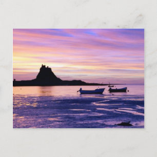 Sonnenuntergang über Meer Postkarte